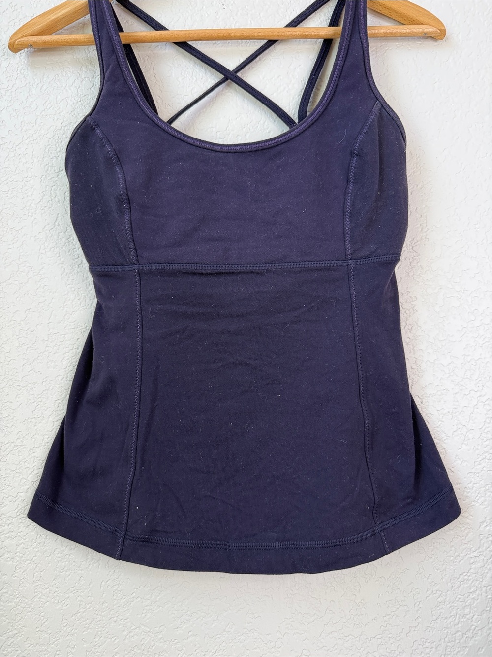 Lululemon Tank Top Strappy Navy Blue Size 8 - Picture 3 of 7